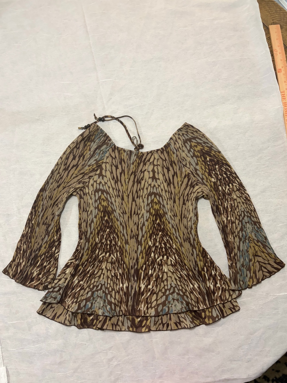 Signature by Larry Levine Brown and Tan Patterned - Picture 8 of 8